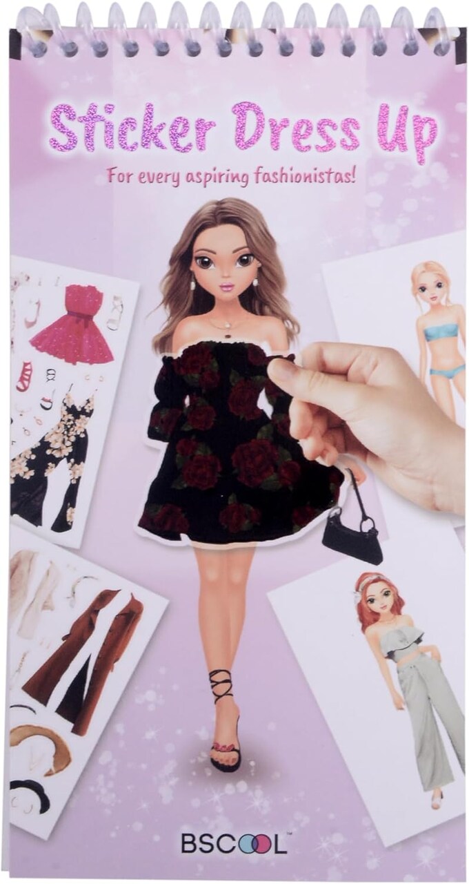 Sticker Dress-Up Activity Book – Fashion Design & Paper Doll Stickers for Kids 5+, Creativity & Gift for Girls
